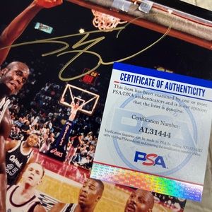 Signed Shaquille O’Neal Picture